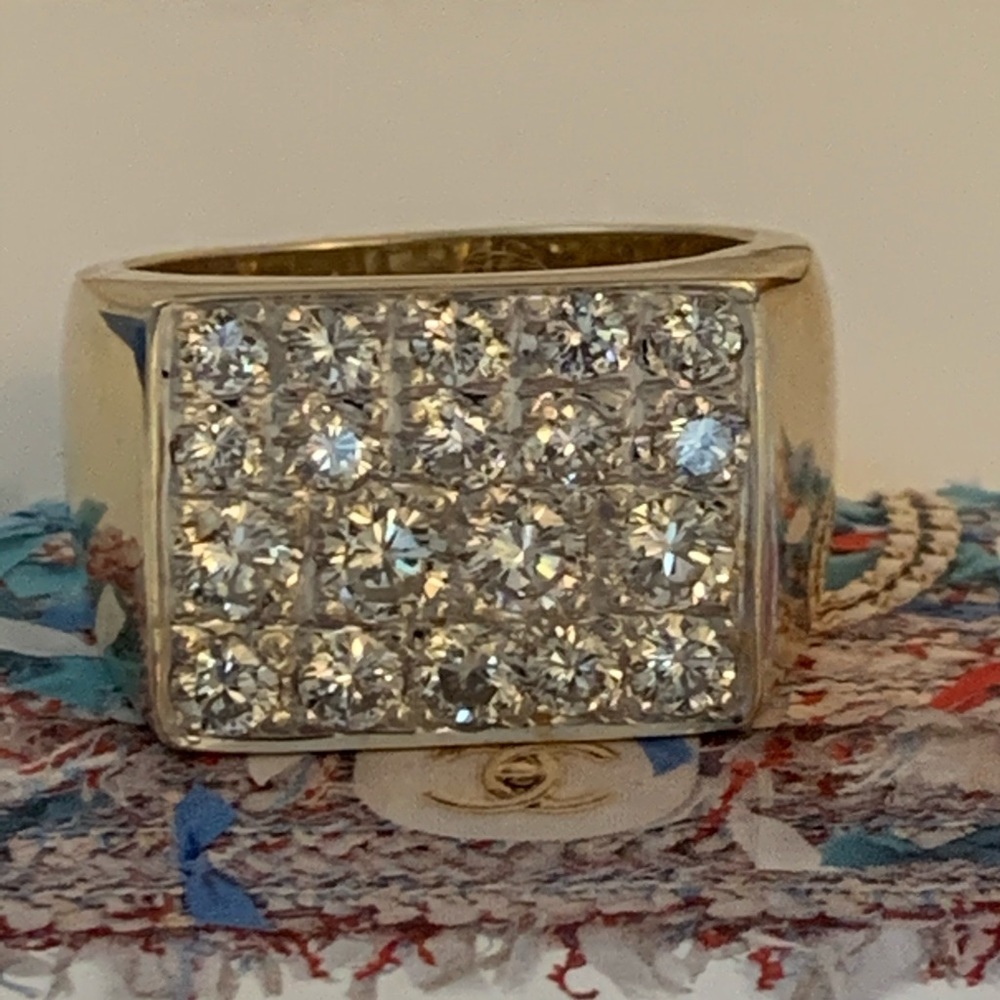 Men’s Fashion Square Diamond Ring